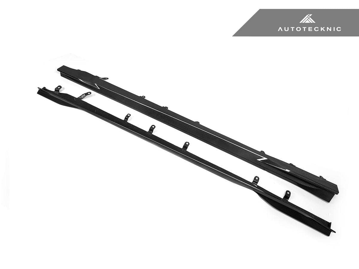 Kies-Motorsports AutoTecknic USA AutoTecknic Dry Carbon Fiber Side Skirt Extension Set - G87 M2