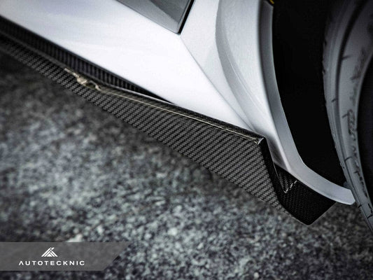 Kies-Motorsports AutoTecknic USA AutoTecknic Dry Carbon Fiber Side Skirt Extension Set - G90/ G99 M5