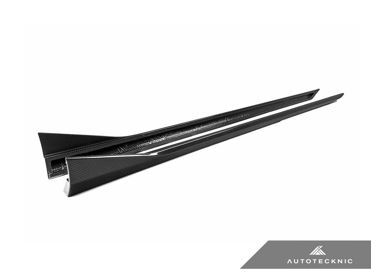 Kies-Motorsports AutoTecknic USA AutoTecknic Dry Carbon Fiber Side Skirt Extension Set - G90/ G99 M5 Main image