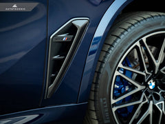 Kies-Motorsports AutoTecknic USA AutoTecknic Dry Carbon Fiber Side Vent Set - F95 X5M Pre-LCI