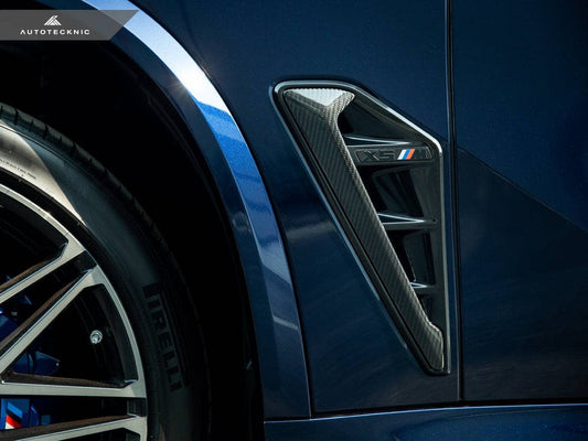 Kies-Motorsports AutoTecknic USA AutoTecknic Dry Carbon Fiber Side Vent Set - F95 X5M Pre-LCI