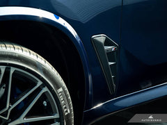 Kies-Motorsports AutoTecknic USA AutoTecknic Dry Carbon Fiber Side Vent Set - F95 X5M Pre-LCI