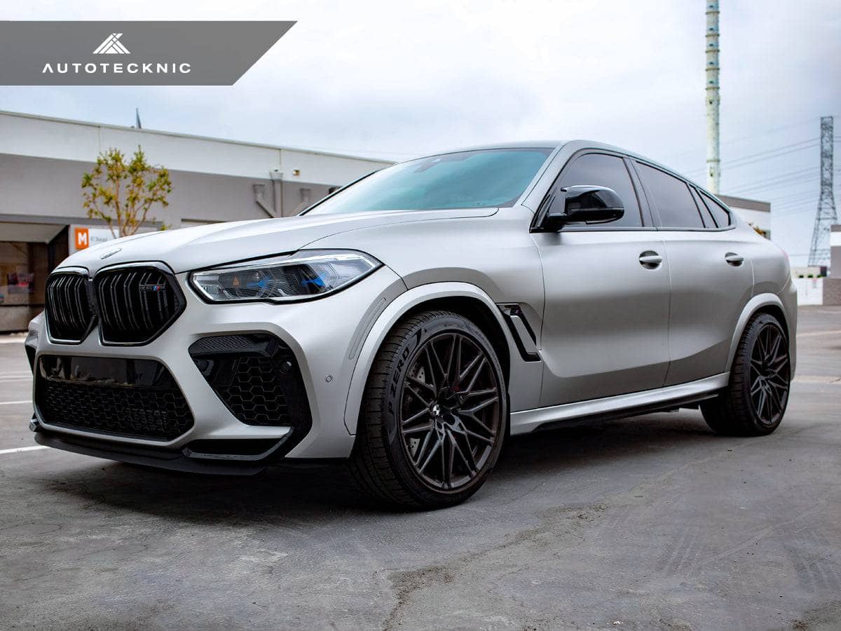 Kies-Motorsports AutoTecknic USA AutoTecknic Dry Carbon Fiber Side Vent Set - F96 X6M F96 X6M / Gloss Finish / 3K Twill Weave (2X2)