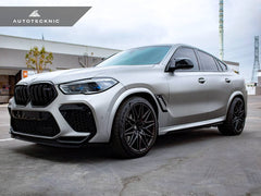 Kies-Motorsports AutoTecknic USA AutoTecknic Dry Carbon Fiber Side Vent Set - F96 X6M F96 X6M / Gloss Finish / 3K Twill Weave (2X2)