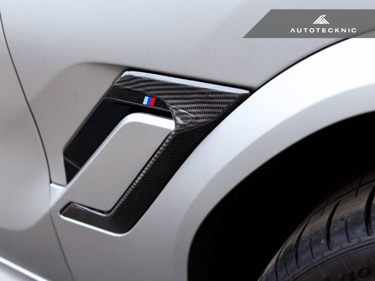 Kies-Motorsports AutoTecknic USA AutoTecknic Dry Carbon Fiber Side Vent Set - F96 X6M F96 X6M / Gloss Finish / 3K Twill Weave (2X2)