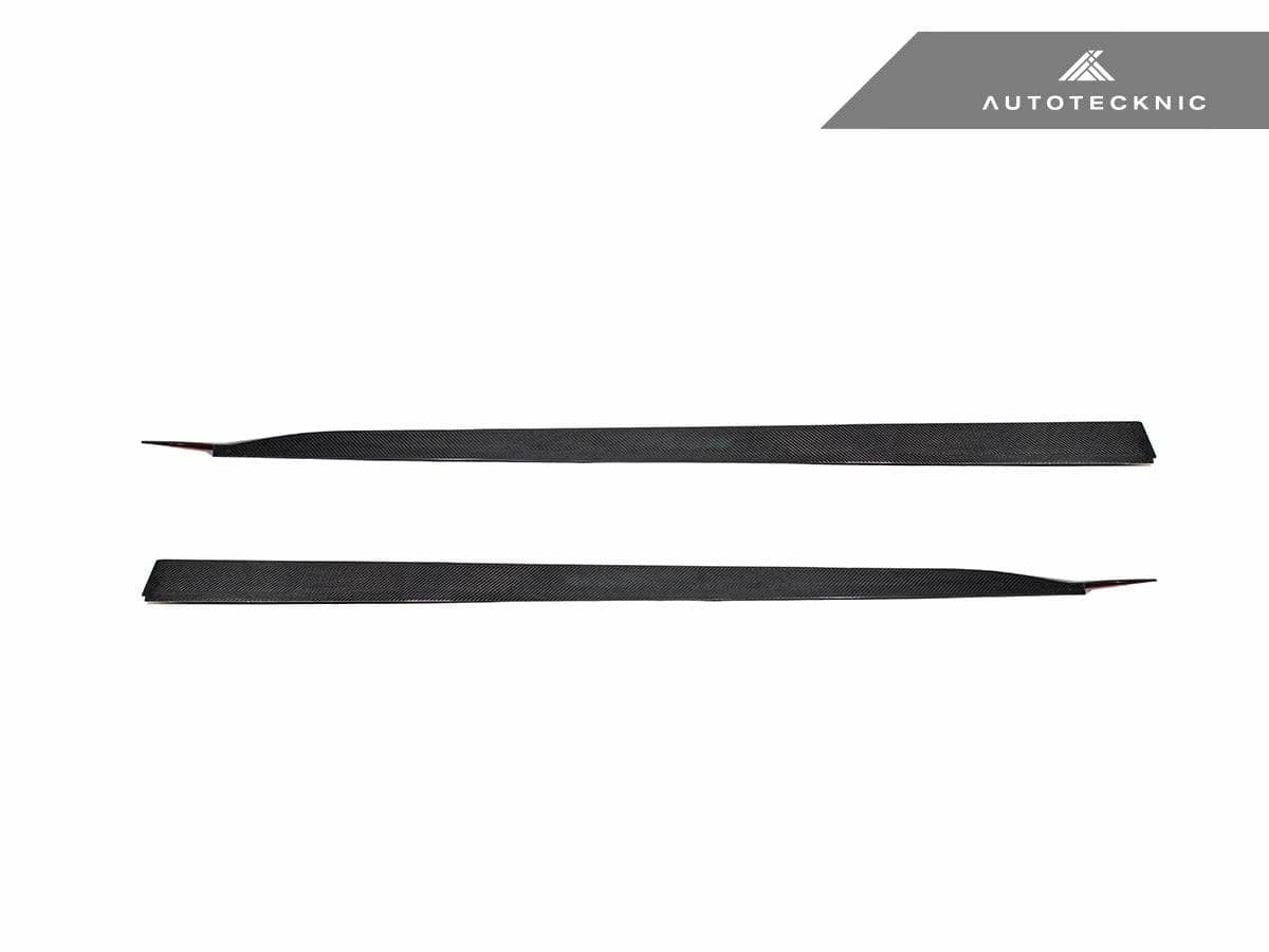 Kies-Motorsports AutoTecknic USA AutoTecknic Dry Carbon Fiber V2 Side Skirt Extension Set - G90/ G99 M5