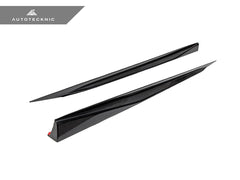 Kies-Motorsports AutoTecknic USA AutoTecknic Dry Carbon Fiber V2 Side Skirt Extension Set - G90/ G99 M5