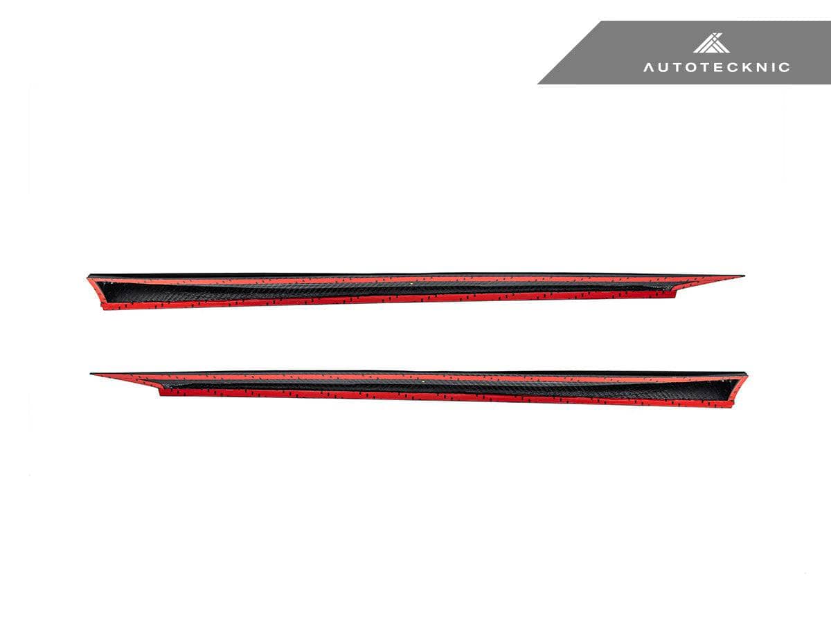 Kies-Motorsports AutoTecknic USA AutoTecknic Dry Carbon Fiber V2 Side Skirt Extension Set - G90/ G99 M5