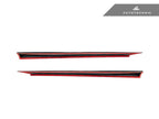 Kies-Motorsports AutoTecknic USA AutoTecknic Dry Carbon Fiber V2 Side Skirt Extension Set - G90/ G99 M5