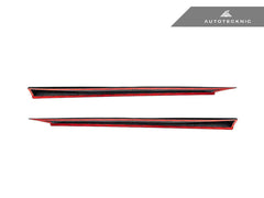 Kies-Motorsports AutoTecknic USA AutoTecknic Dry Carbon Fiber V2 Side Skirt Extension Set - G90/ G99 M5