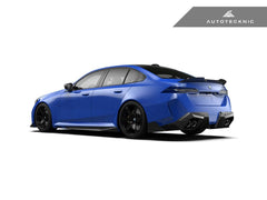 Kies-Motorsports AutoTecknic USA AutoTecknic Dry Carbon Fiber V2 Side Skirt Extension Set - G90/ G99 M5