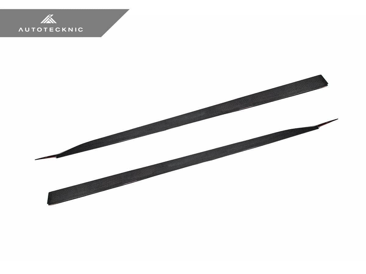 Kies-Motorsports AutoTecknic USA AutoTecknic Dry Carbon Fiber V2 Side Skirt Extension Set - G90/ G99 M5