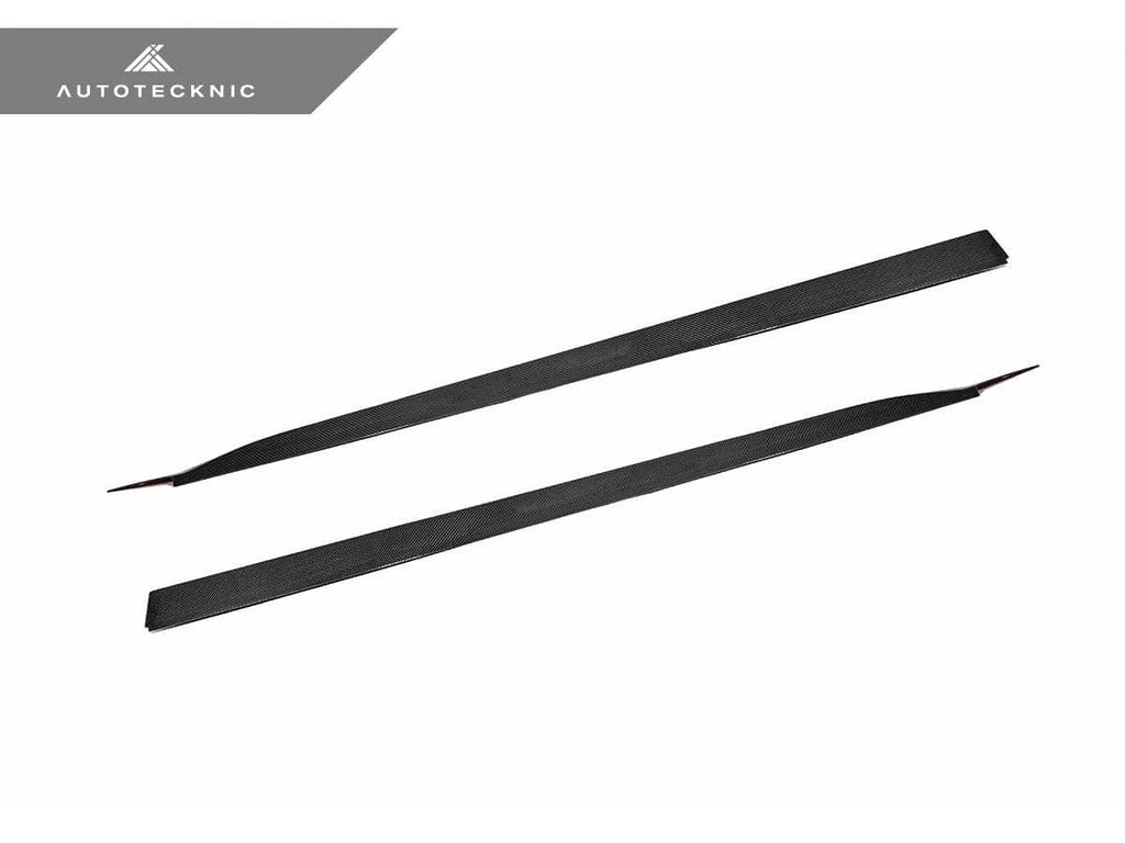 Kies-Motorsports AutoTecknic USA AutoTecknic Dry Carbon Fiber V2 Side Skirt Extension Set - G90/ G99 M5