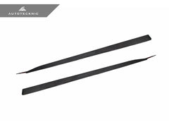 Kies-Motorsports AutoTecknic USA AutoTecknic Dry Carbon Fiber V2 Side Skirt Extension Set - G90/ G99 M5