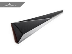 Kies-Motorsports AutoTecknic USA AutoTecknic Dry Carbon Fiber V2 Side Skirt Extension Set - G90/ G99 M5