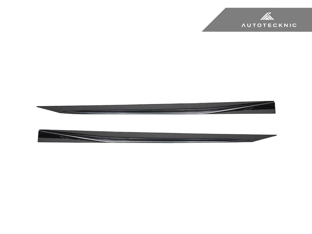 Kies-Motorsports AutoTecknic USA AutoTecknic Dry Carbon Fiber V2 Side Skirt Extension Set - G90/ G99 M5