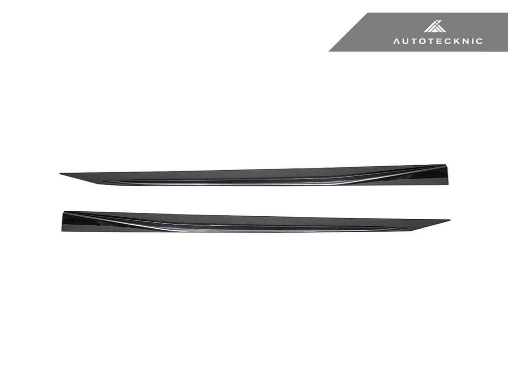Kies-Motorsports AutoTecknic USA AutoTecknic Dry Carbon Fiber V2 Side Skirt Extension Set - G90/ G99 M5