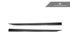 Kies-Motorsports AutoTecknic USA AutoTecknic Dry Carbon Fiber V2 Side Skirt Extension Set - G90/ G99 M5