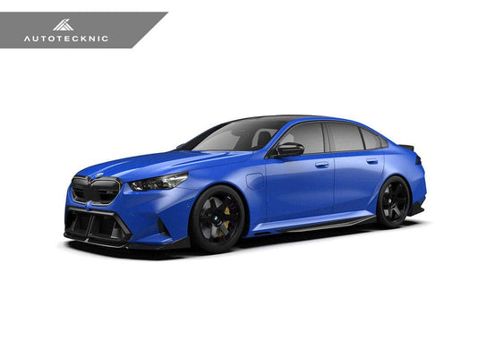 Kies-Motorsports AutoTecknic USA AutoTecknic Dry Carbon Fiber V2 Side Skirt Extension Set - G90/ G99 M5