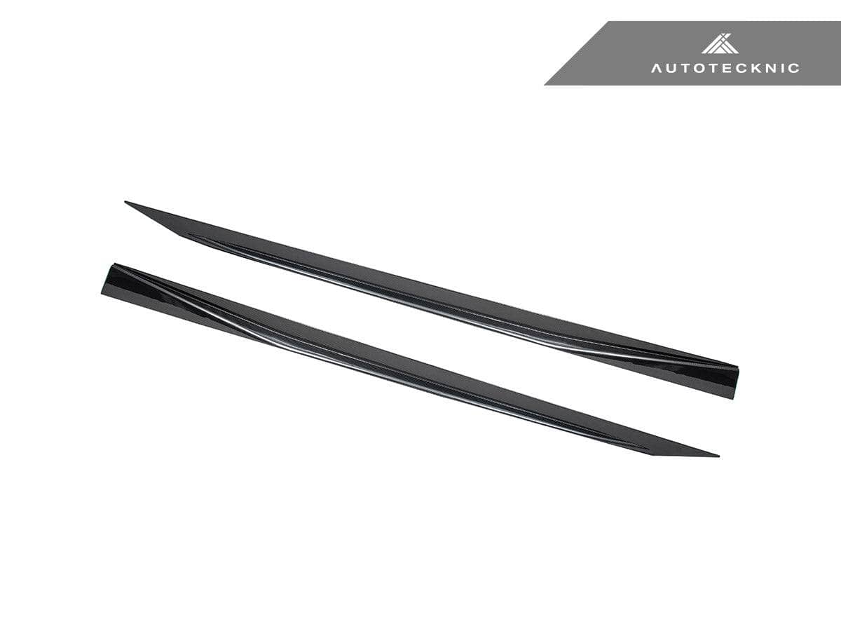 Kies-Motorsports AutoTecknic USA AutoTecknic Dry Carbon Fiber V2 Side Skirt Extension Set - G90/ G99 M5