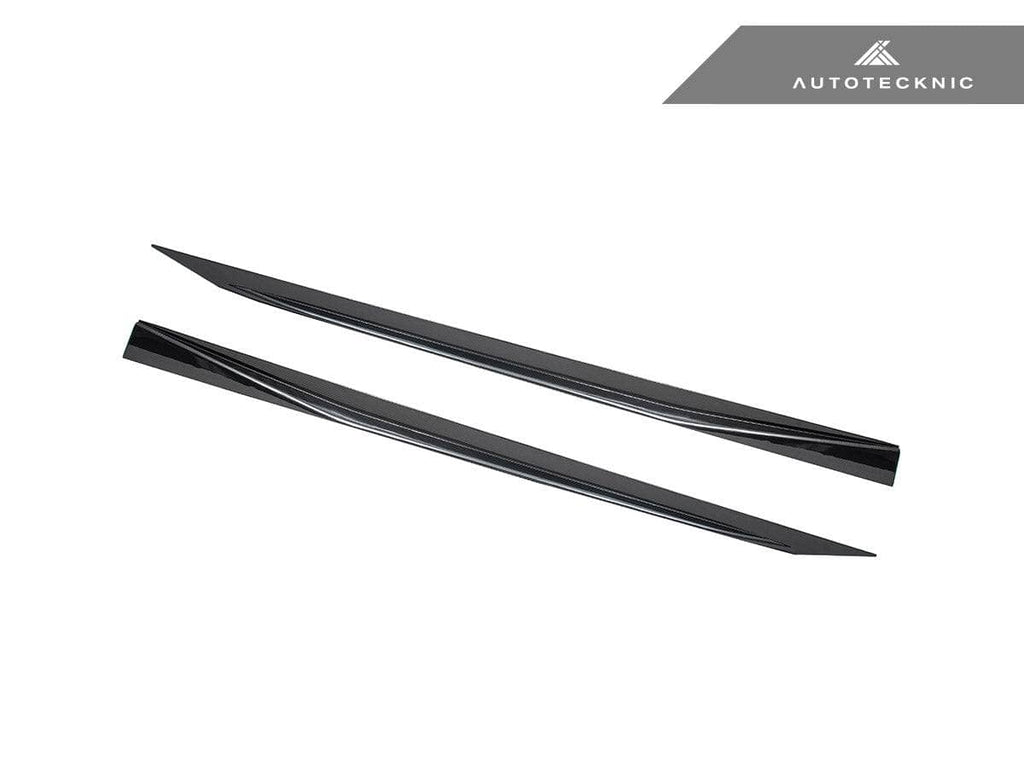 Kies-Motorsports AutoTecknic USA AutoTecknic Dry Carbon Fiber V2 Side Skirt Extension Set - G90/ G99 M5