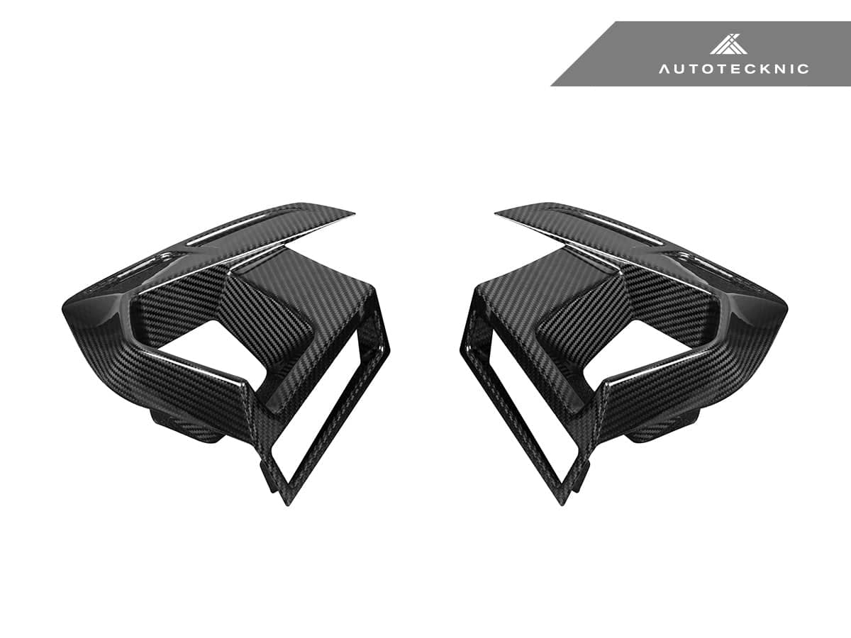 Kies-Motorsports AutoTecknic USA AutoTecknic Dry Carbon Front Bumper Air Vent Set - F97 X3M LCI | F98 X4M LCI