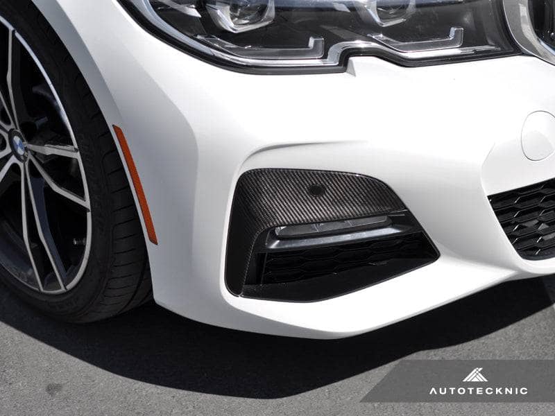 Kies-Motorsports AutoTecknic USA AutoTecknic Dry Carbon Front Bumper Trim - G20 330I M-Sport Pre-LCI