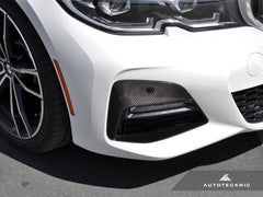 Kies-Motorsports AutoTecknic USA AutoTecknic Dry Carbon Front Bumper Trim - G20 330I M-Sport Pre-LCI
