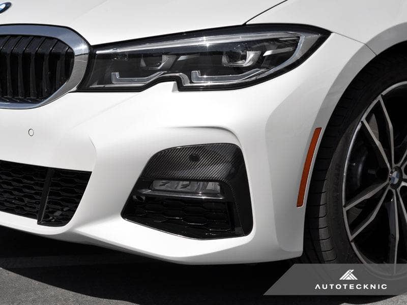 Kies-Motorsports AutoTecknic USA AutoTecknic Dry Carbon Front Bumper Trim - G20 330I M-Sport Pre-LCI