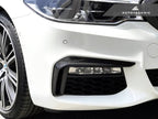 Kies-Motorsports AutoTecknic USA AutoTecknic Dry Carbon Front Bumper Trim - G30 5-Series M-Sport