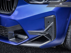 Kies-Motorsports AutoTecknic USA AutoTecknic Dry Carbon Front Bumper Trim Set - F97 X3M LCI | F98 X4M LCI