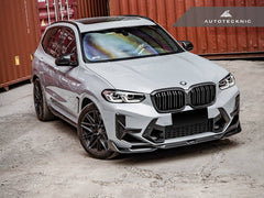 Kies-Motorsports AutoTecknic USA AutoTecknic Dry Carbon Front Bumper Trim Set - F97 X3M LCI | F98 X4M LCI