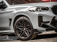 Kies-Motorsports AutoTecknic USA AutoTecknic Dry Carbon Front Bumper Trim Set - F97 X3M LCI | F98 X4M LCI