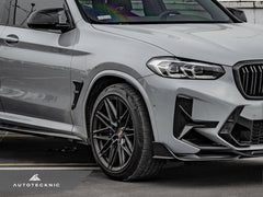 Kies-Motorsports AutoTecknic USA AutoTecknic Dry Carbon Front Bumper Trim Set - F97 X3M LCI | F98 X4M LCI