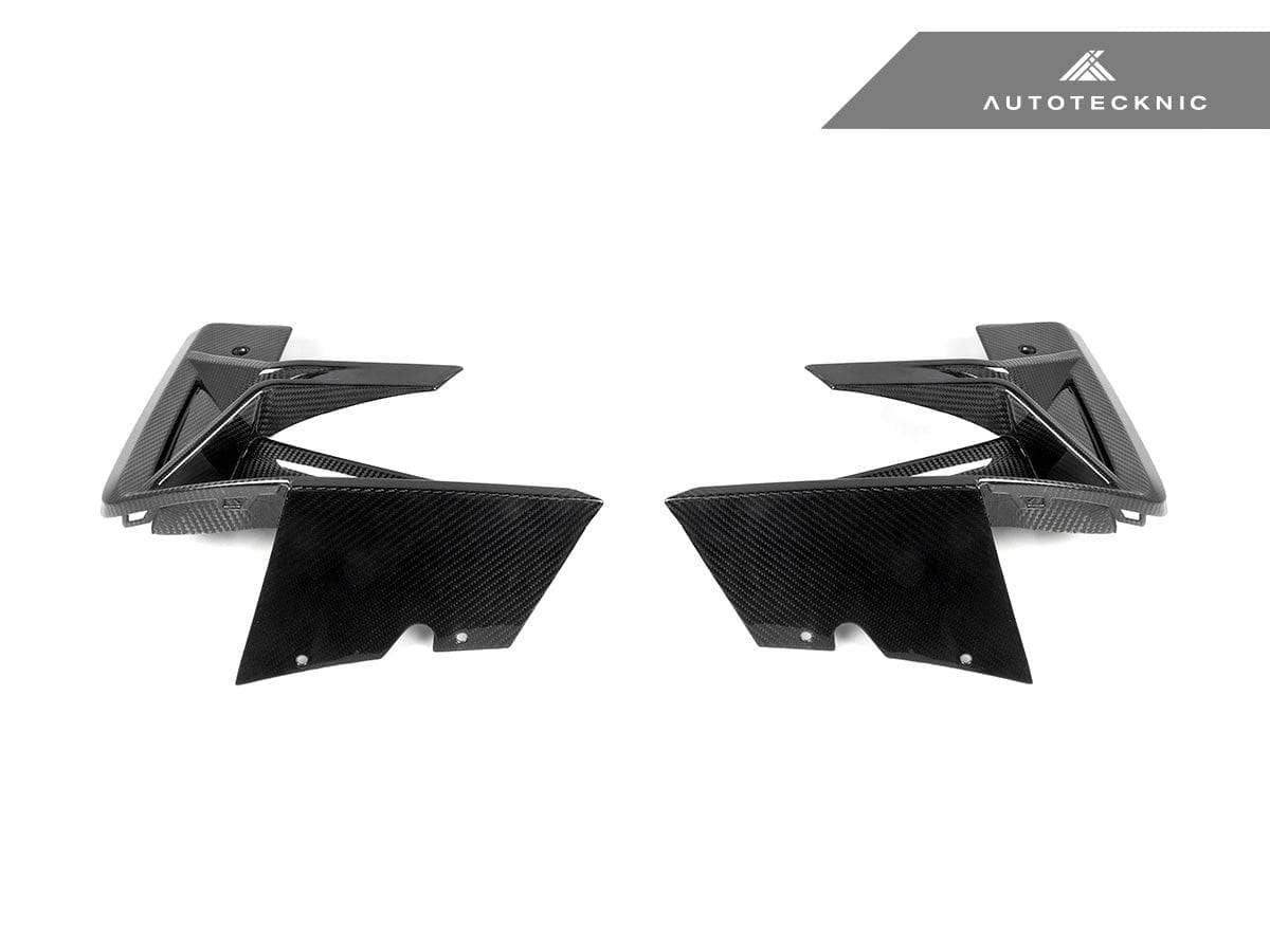 Kies-Motorsports AutoTecknic USA AutoTecknic Dry Carbon Front Bumper Trim Set - F97 X3M LCI | F98 X4M LCI