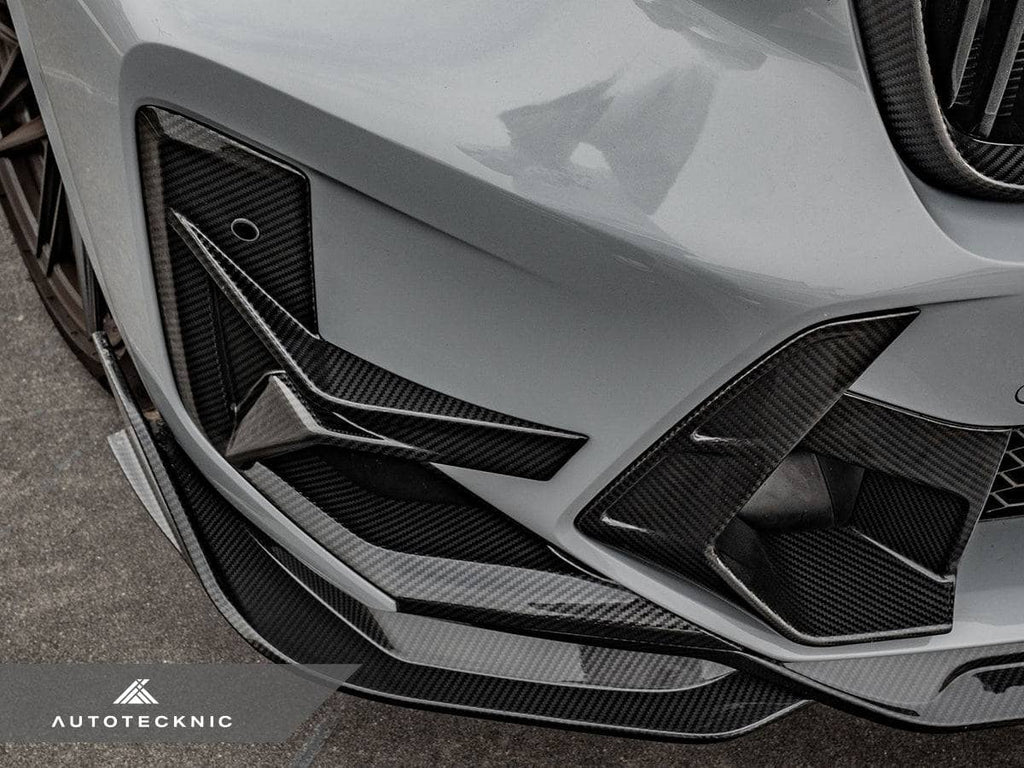Kies-Motorsports AutoTecknic USA AutoTecknic Dry Carbon Front Bumper Trim Set - F97 X3M LCI | F98 X4M LCI