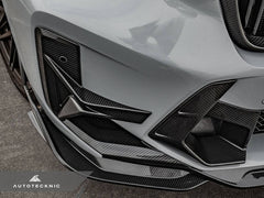 Kies-Motorsports AutoTecknic USA AutoTecknic Dry Carbon Front Bumper Trim Set - F97 X3M LCI | F98 X4M LCI