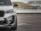 Kies-Motorsports AutoTecknic USA AutoTecknic Dry Carbon Front Bumper Trim Set - F97 X3M LCI | F98 X4M LCI