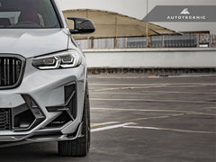 Kies-Motorsports AutoTecknic USA AutoTecknic Dry Carbon Front Bumper Trim Set - F97 X3M LCI | F98 X4M LCI