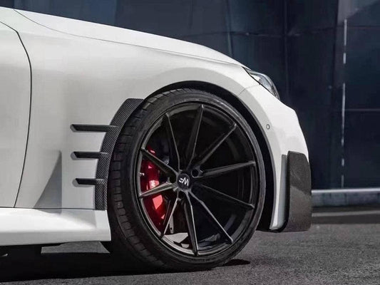 Kies-Motorsports AutoTecknic USA AutoTecknic Dry Carbon Front Fender Arch Trim Set - G87 M2