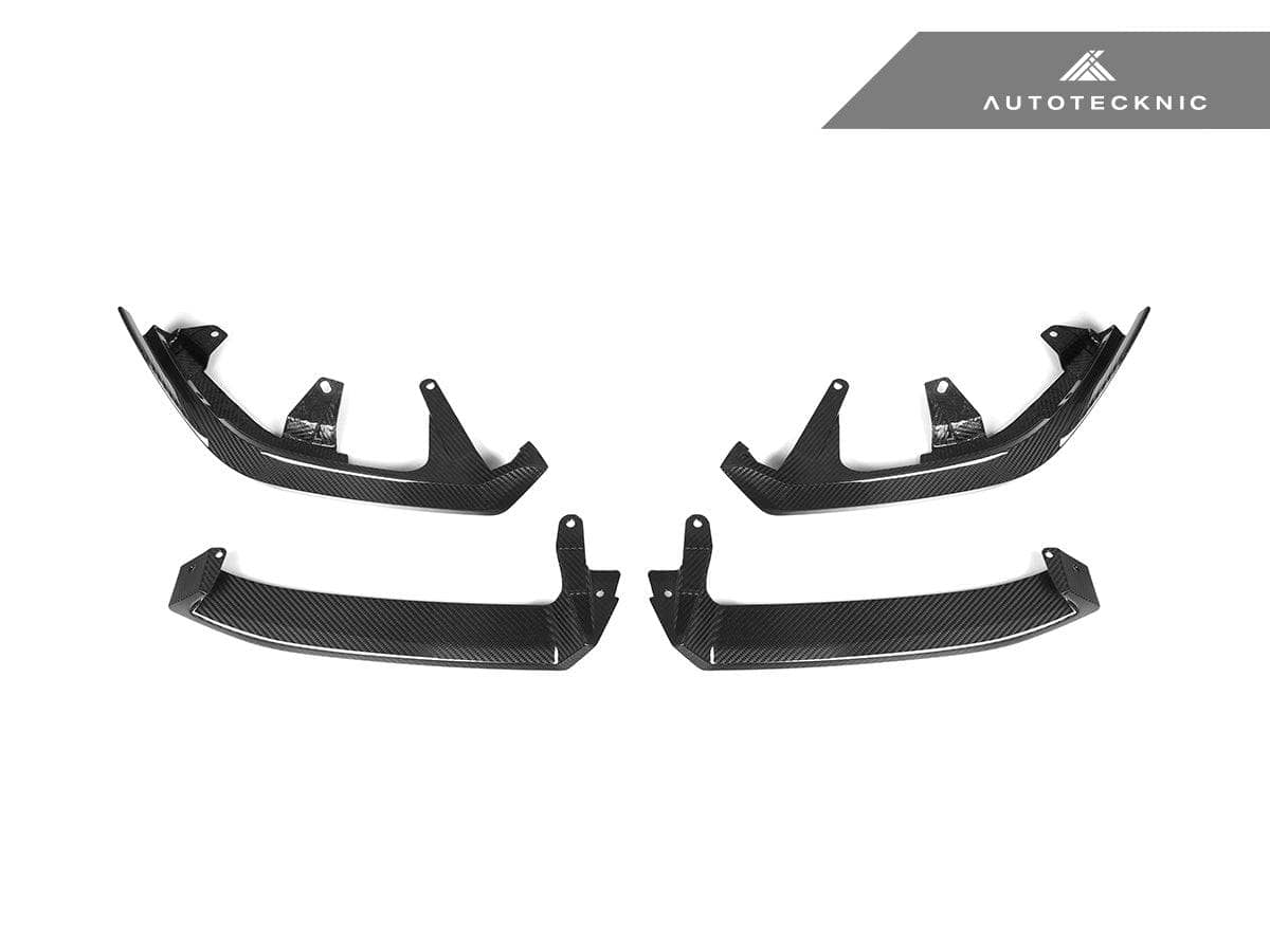 Kies-Motorsports AutoTecknic USA AutoTecknic Dry Carbon Front Lip Splitter Set - G60 5-Series