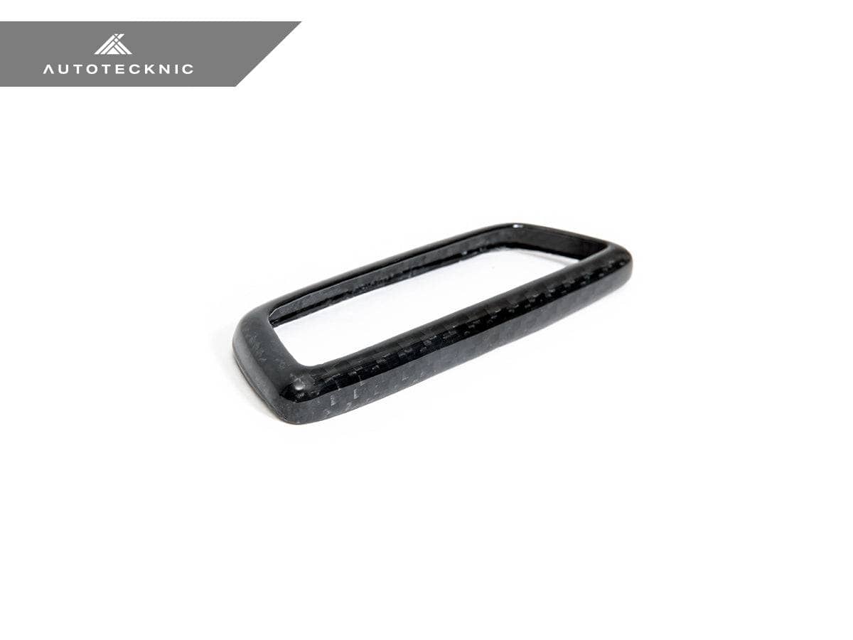 Kies-Motorsports AutoTecknic USA AutoTecknic Dry Carbon Front Seat Illuminated Emblem Surround Set - BMW M