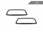 Kies-Motorsports AutoTecknic USA AutoTecknic Dry Carbon Front Seat Illuminated Emblem Surround Set - BMW M