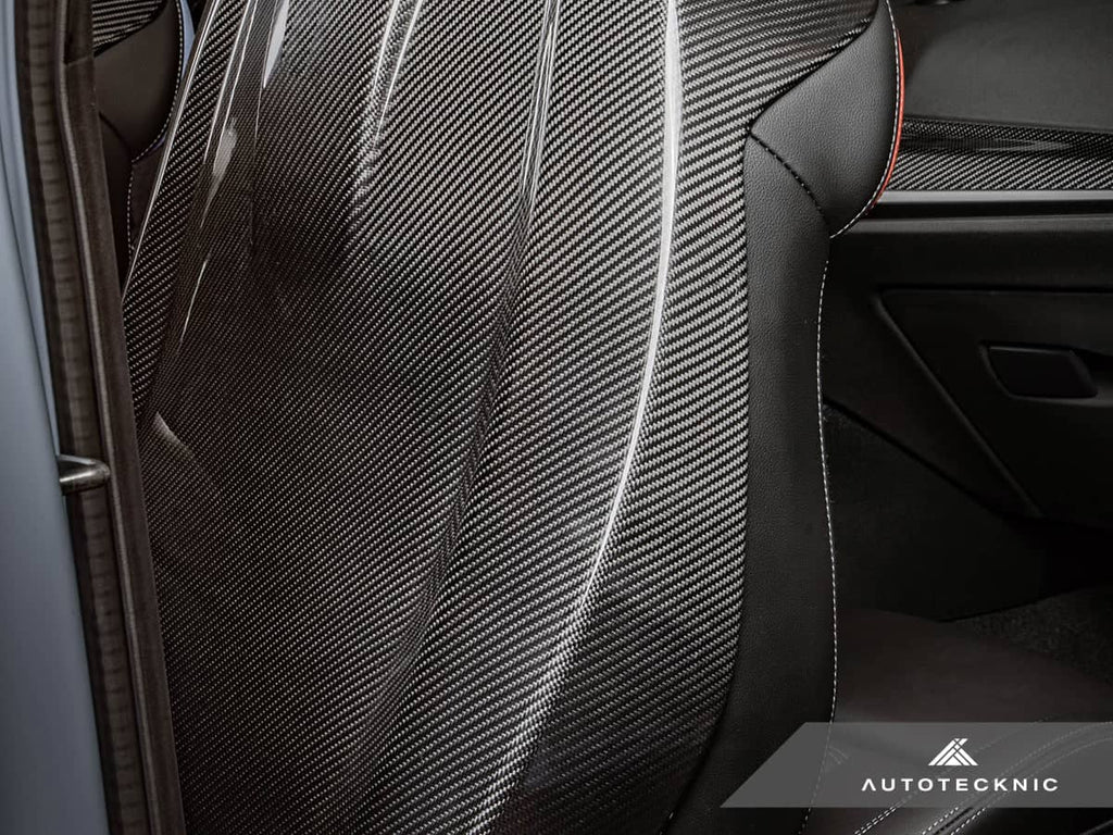 Kies-Motorsports AutoTecknic USA AutoTecknic Dry Carbon Full Seat Back Cover Set - G87 M2 G87 M2 with Comfort Seats