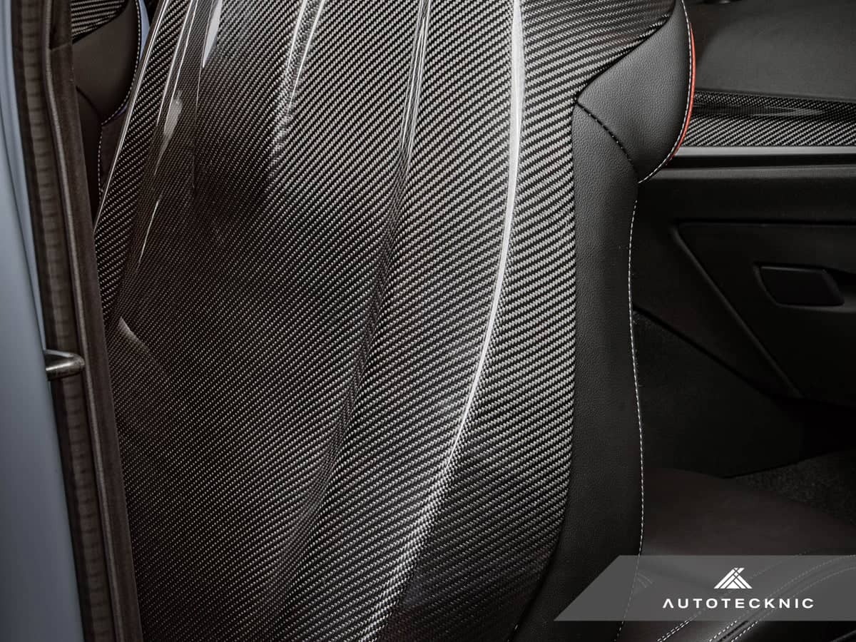 Kies-Motorsports AutoTecknic USA AutoTecknic Dry Carbon Full Seat Back Cover Set - G87 M2 G87 M2 with Comfort Seats