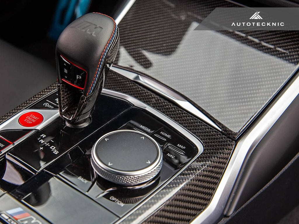 Kies-Motorsports AutoTecknic USA AutoTecknic Dry Carbon Gear Selector Cover - F95 X5M | F96 X6M