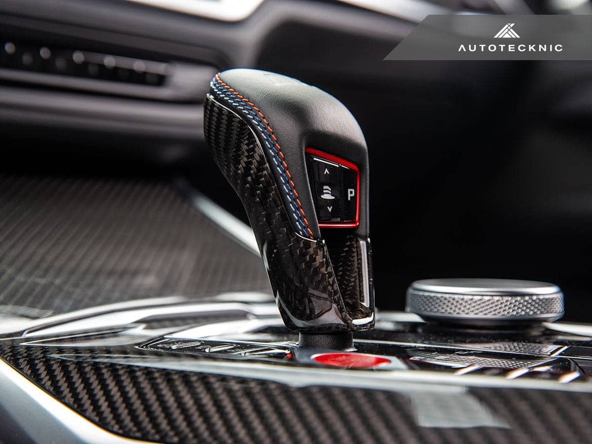 Kies-Motorsports AutoTecknic USA AutoTecknic Dry Carbon Gear Selector Cover - F97 X3M | F98 X4M LCI