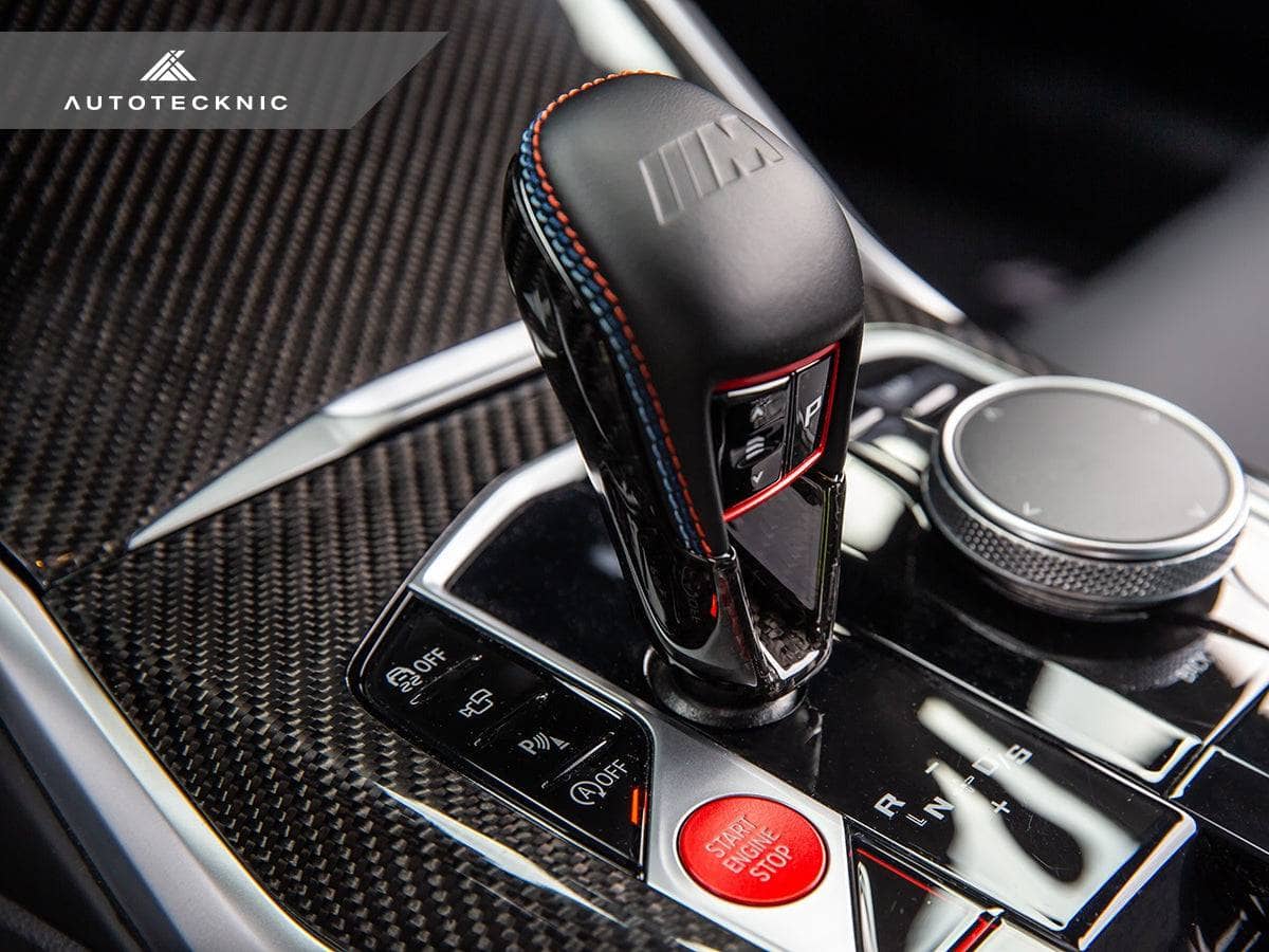 Kies-Motorsports AutoTecknic USA AutoTecknic Dry Carbon Gear Selector Cover - F97 X3M | F98 X4M LCI