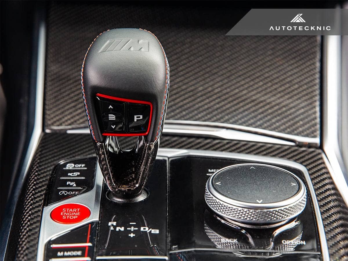 Kies-Motorsports AutoTecknic USA AutoTecknic Dry Carbon Gear Selector Cover - F97 X3M | F98 X4M LCI