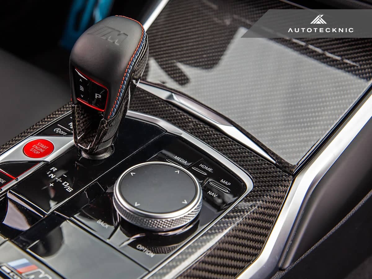 Kies-Motorsports AutoTecknic USA AutoTecknic Dry Carbon Gear Selector Cover - G09 XM G09 XM